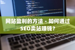 网站盈利的方法 - 如何通过SEO卖站赚钱？