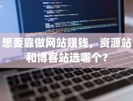 想要靠做网站赚钱，资源站和博客站选哪个？