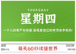 2022年5月19日,今日新闻头条新闻,每天60秒读懂世界