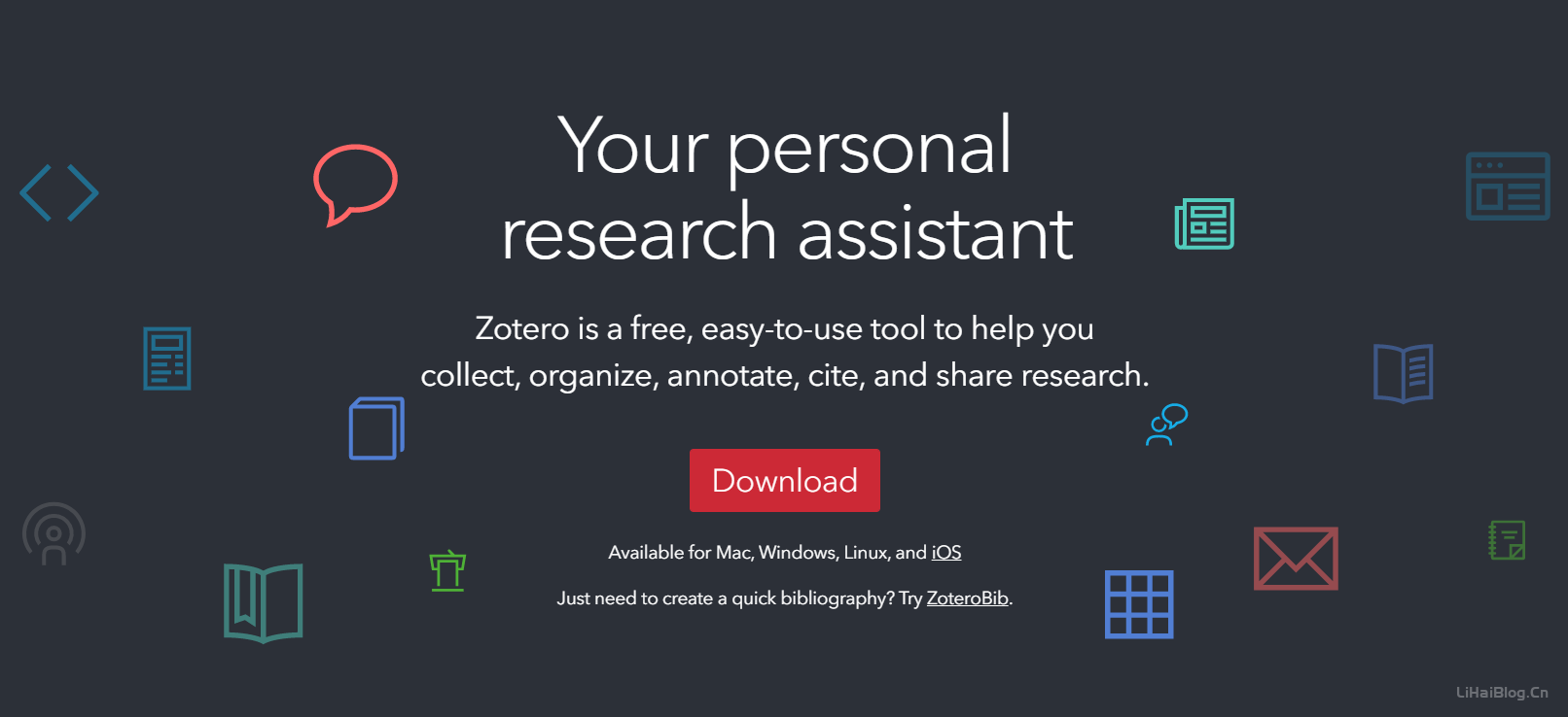 Zotero官网 一个开源的文献管理工具